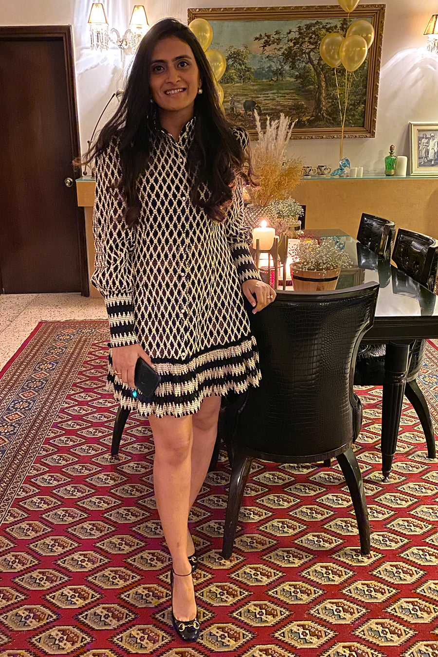 Black & White crochet dress Black & White crochet dress
