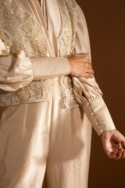 Jumpsuit & embroidered jacket set
